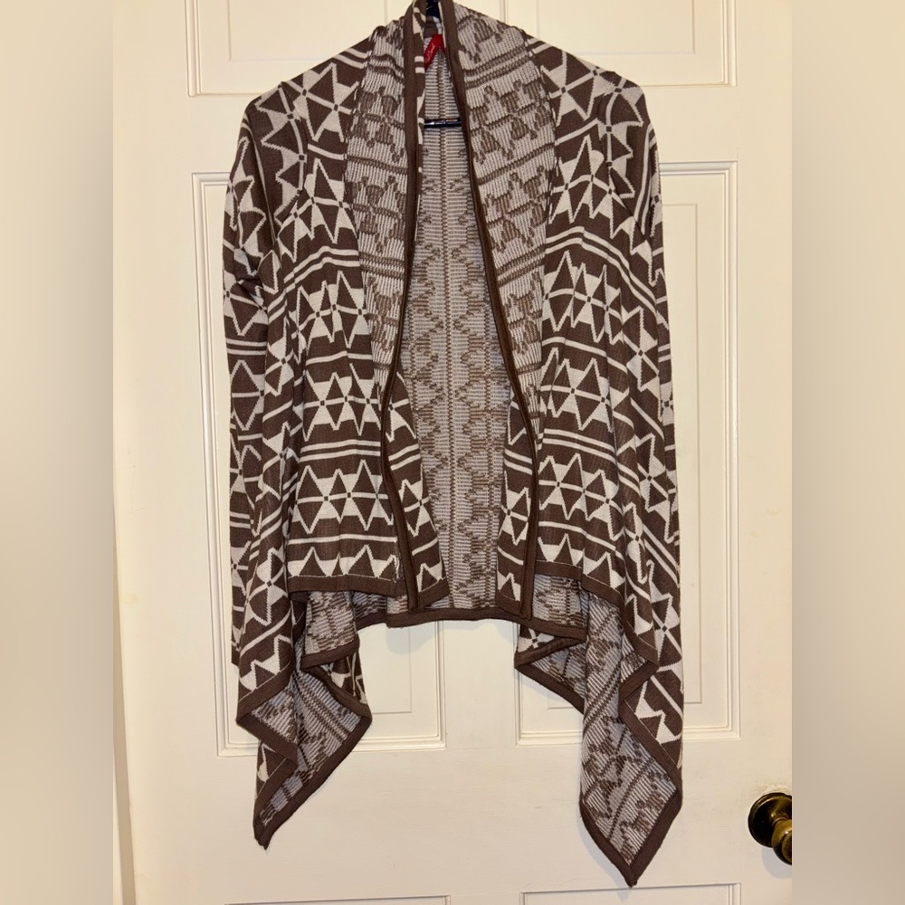 Women's Sweater cardigan art shrug Aztec party cozy travel casual party sport